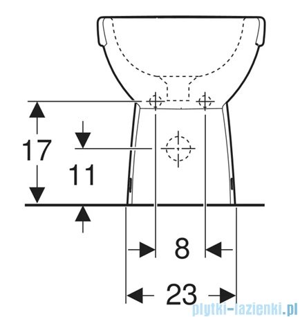 Geberit Selnova Compact bidet stojący biały 500.482.01.7
