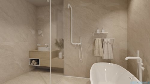 Deante SILIA Wieszak na ręcznik podwójny ścienny bianco ADI_A631