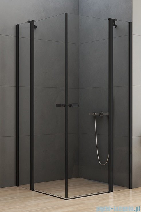 New Trendy New Soleo Black 100x120x195 cm kabina prostokątna przejrzyste K-0557