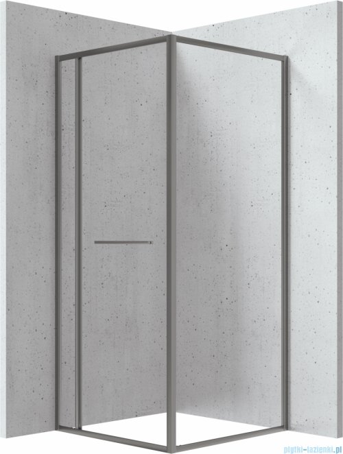 Deante Blur kabina prysznicowa kwadratowa 90x90cm titanium KQB_D099P