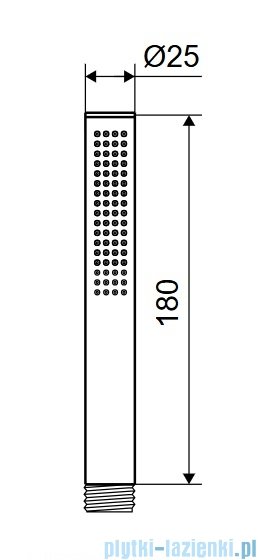 Excellent Loka słuchawka prysznicowa złoty połysk AREX.SH.023GL