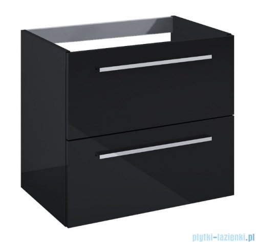Roca Kwadro szafka 60x38x53 cm czarny połysk A857969351