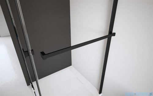 Radaway Modo New Black II 115x200 Factory kabina Walk-in czarny mat/szkło przejrzyste 389115-54-55