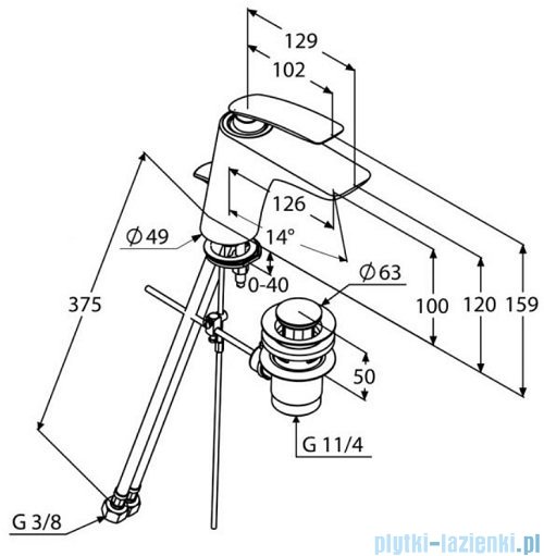 Kludi BALANCE jednouchwytowa bateria umywalkowa chrom 520230575