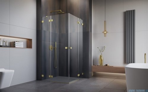 Radaway Essenza Pro Brushed Gold Kdd kabina 90x90cm szczotkowane złoto 10096090-99-01L/10096090-99-01R