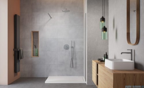 Radaway Modo X Brushed Nickel II kabina Walk-in 105x200 szczotkowany nikiel/przejrzyste 10mm 389305-91-01