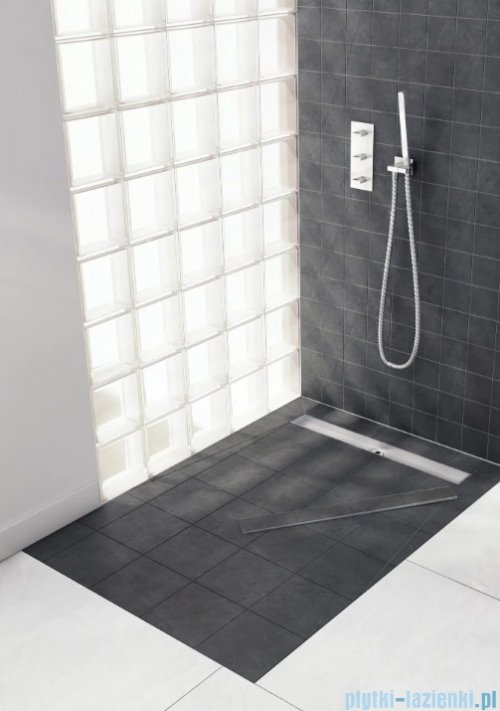 Schedpol Schedline Esco-Line S4 brodzik podpłytkowy z odpływem liniowym 90x90cm 10ST.4S4-9090