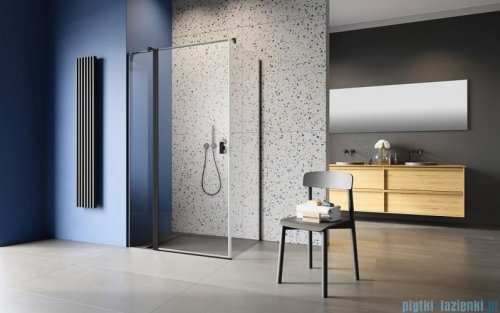 Radaway Nes 8 Black Kdj II kabina 120x75cm lewa czarny mat/szkło przejrzyste 10086120-54-01L/10089075-01-01