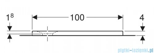 Geberit brodzik Olona 100x100cm z włókniną uszczelniającą biały 550.902.00.1