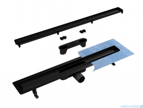 Besco Nero Duo czarny odpływ liniowy 2w1 60x6cm OL-60-VN