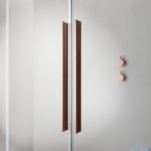 Radaway Furo Brushed Copper kabina Walk-in 120x200cm lewa szczotkowana miedź 10106638-93-01L/10110594-01-01