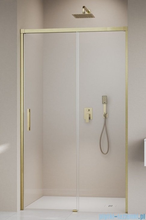 Radaway Idea 8 Dwj Brushed Gold drzwi wnękowe 160cm prawe szczotkowane złoto 10330820-99-01R/10350753-01-01