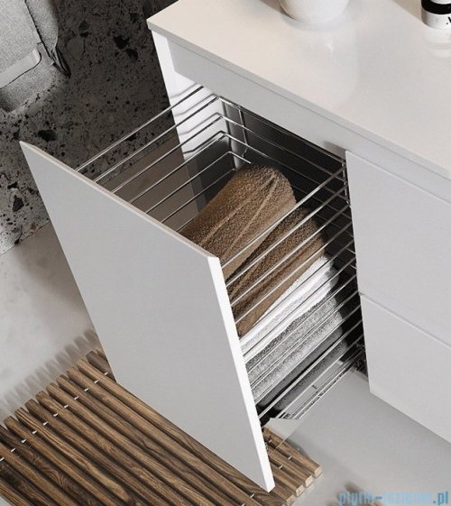 Elita Split szafka z umywalką i koszem cargo 100x63x46cm biały mat 168152/145945