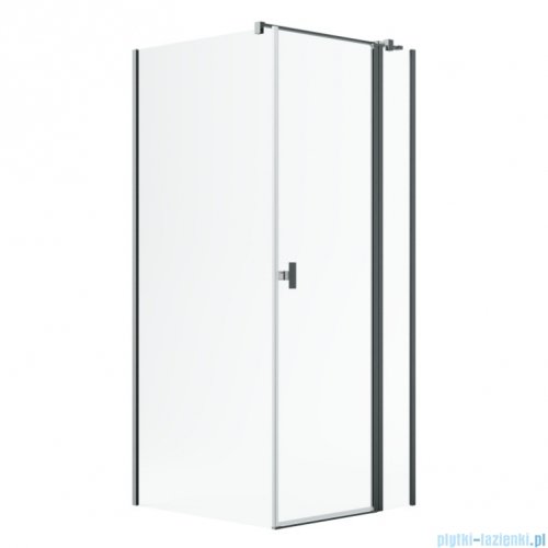 Radaway Nes Kdj II Brushed GunMetal kabina 80x90cm prawa szczotkowany grafit 10032080-92-01R/10039090-01-01