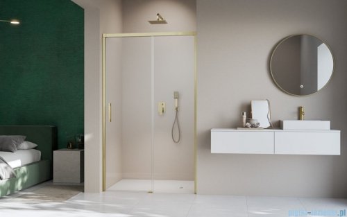 Radaway Idea 8 Dwj Brushed Gold drzwi wnękowe 150cm prawe szczotkowane złoto 10330770-99-01R/10350703-01-01