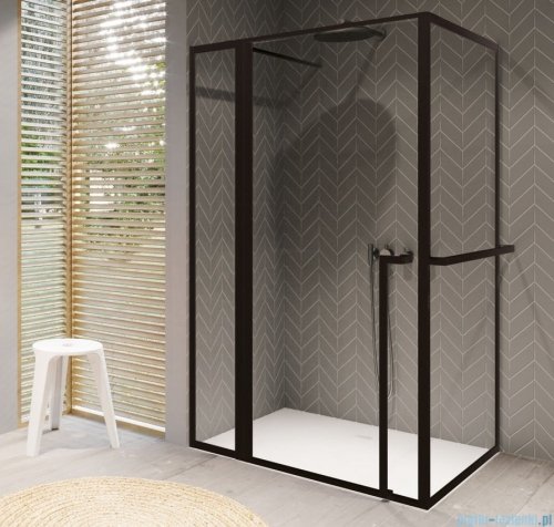 Riho Lucid GD203 kabina prysznicowa z wieszakiem 130x90cm czarna G005023121