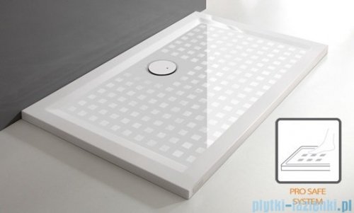 Sanplast Space Mineral brodzik prostokątny B-M/SPACE 75x80x1,5cm+syfon 645-290-0210-01-000