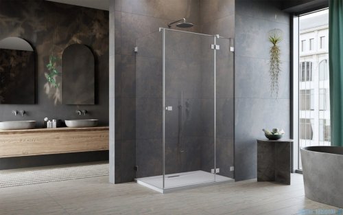 Radaway Essenza Pro Brushed Nickel Kdj kabina 100x75cm prawa szczotkowany nikiel 10097100-91-01R/10098075-01-01