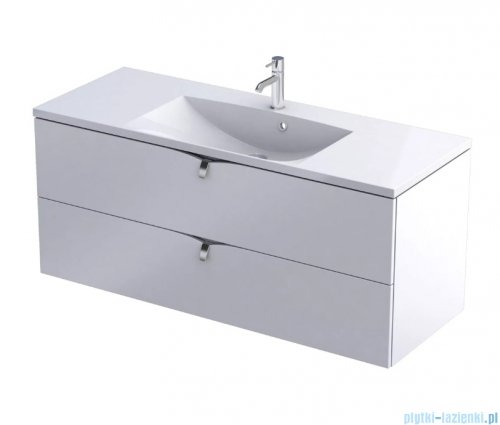 Oristo Siena szafka podumywalkowa wisząca 120x50x45cm biały mat OR45-SD2S-120-2