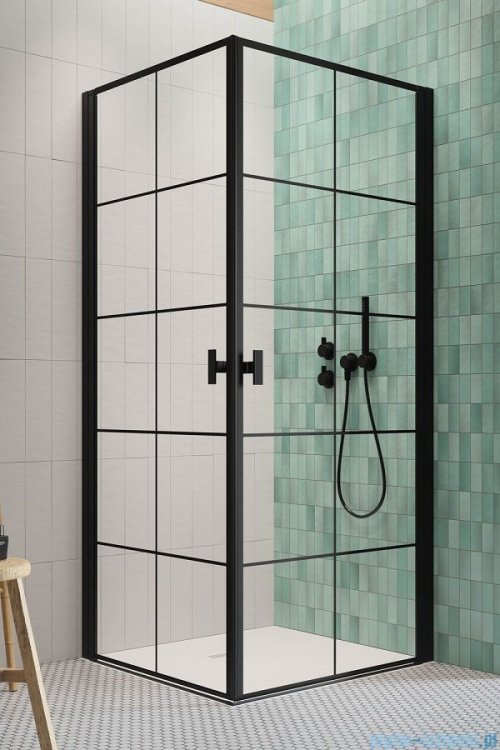 Radaway Nes Black Kdd I Factory kabina 100x90cm industrialny, loft