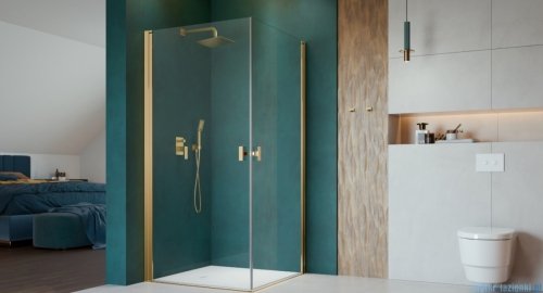 Radaway Nes Gold Kdd I kabina 90x90cm złoty połysk 10021090-09-01L/10021090-09-01R