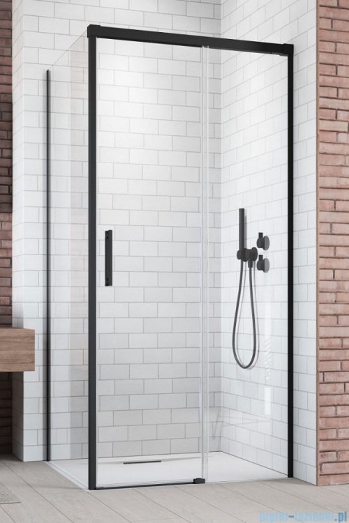 Radaway Idea Black Kdj kabina prysznicowa 150x70 prawa czarny mat/szkło przejrzyste 387045-54-01R/387048-54-01L