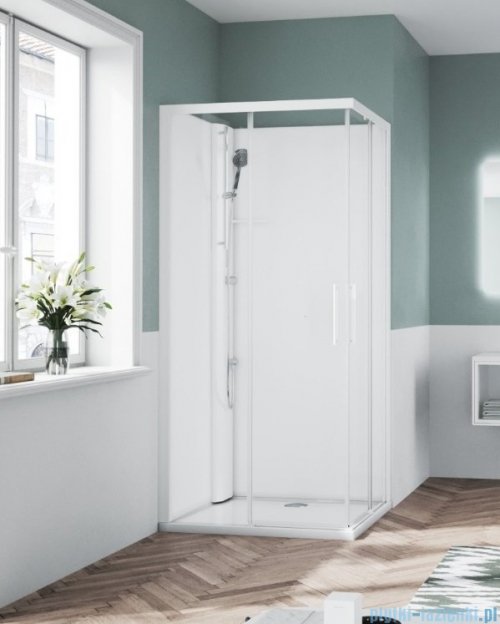 Novellini Glax 1 2.0 kabina standard 100x80 lewa biała G21A108SM-1UU