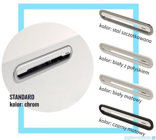 Riho Still Shower LED wanna prostokątna z oświetleniem 180x80cm + syfon B103003005
