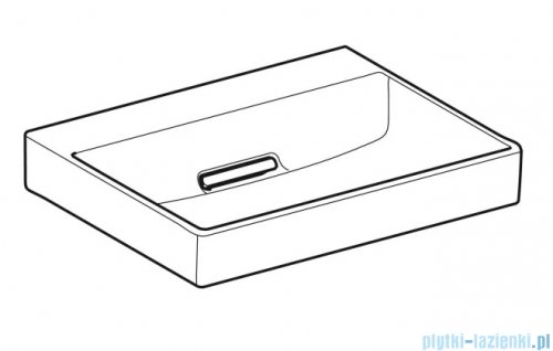Geberit One CleanDrain Umywalka prostokątna 60x48cm KeraTect 505.033.00.1