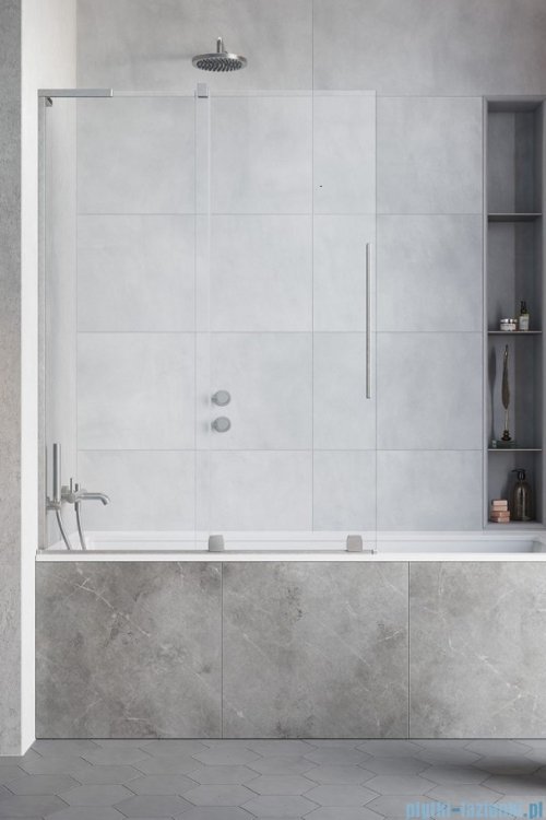 Radaway Furo Brushed Nickel SL PND II parawan nawannowy 120cm lewy szczotkowany nikiel 10309638-91-01L/10112594-01-01