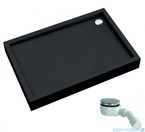 Schedpol Schedline Favory Plus brodzik prostokątny 100x90x16cm Black Stone 3ST.F1P-90100/C/ST