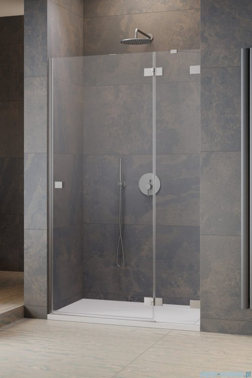 Radaway Essenza Pro Brushed Nickel Dwj drzwi wnękowe 90cm prawe szczotkowany nikiel 10099090-91-01R