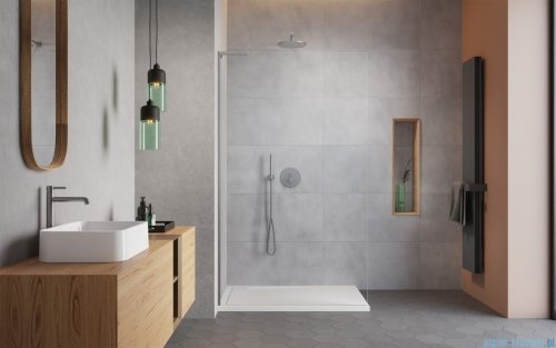 Radaway Modo SL II Brushed Nickel kabina Walk-in 50x200 lewa szczotkowany nikiel 10319054-91-01L