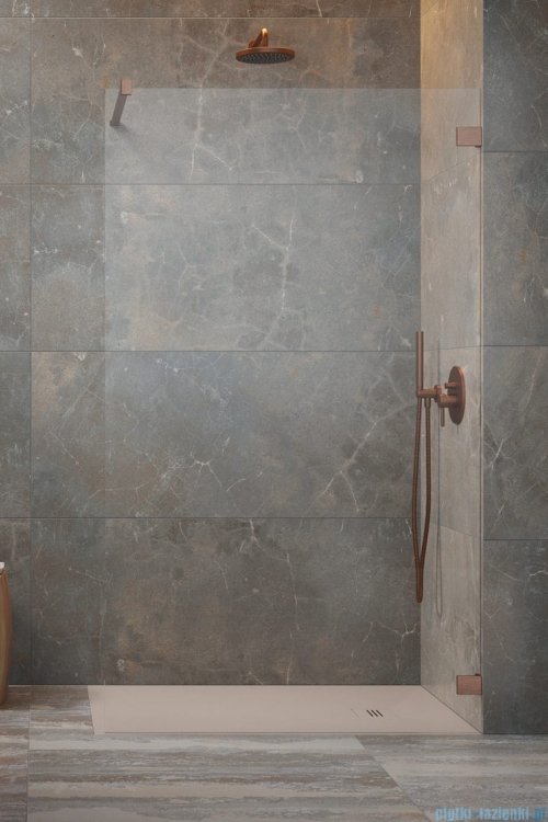 Radaway Essenza Pro Brushed Copper 80x200 kabina Walk-in szczotkowana miedź 10103080-93-01 