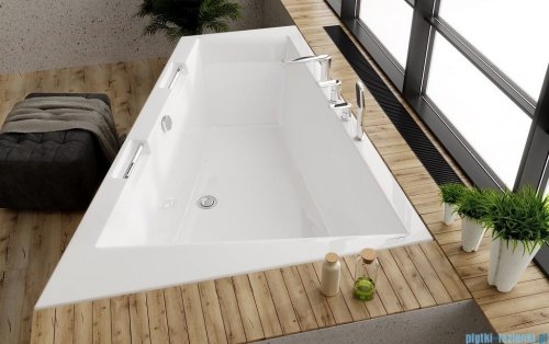 Riho Doppio wanna asymetryczna 180x130cm z hydromasażem Master lewa BA90-WNPLMST-L