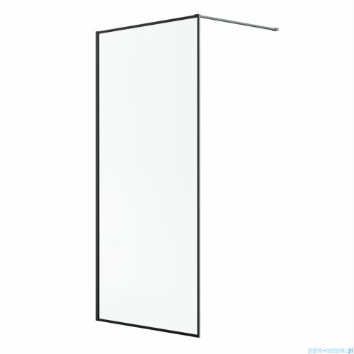 Radaway Modo F II Black kabina Walk-in 120x201cm Czarna szkło przejrzyste 10409124-54-01