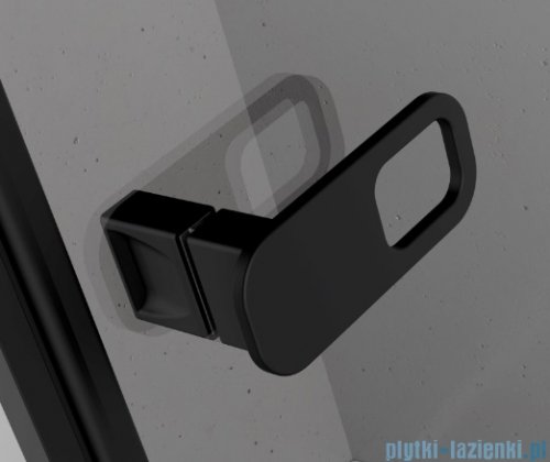 Radaway Essenza 8 Black Ptj kabina pięciokątna 90x90cm prawa czarny mat/szkło przejrzyste 10490000-54-01R/10490200-01-01