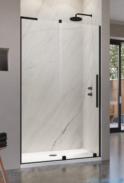 Radaway Furo SL Black DWJ drzwi 120cm lewe czarny mat/szkło przejrzyste 10307622-54-01L/10110580-01-01