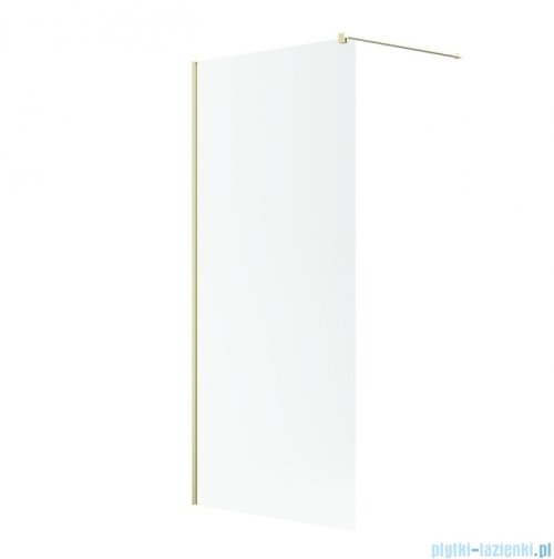 Radaway Modo New II Brushed Light Gold kabina Walk-in 55x200 szczotkowane jasne złoto szkło przejrzyste 389055-98-01