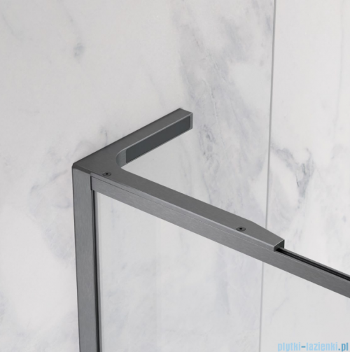 Radaway Modo F SL Brushed Gunmetal II kabina Walk-in 60x201,6cm lewa Szczotkowany Grafit szkło przejrzyste 10419064-92-01L