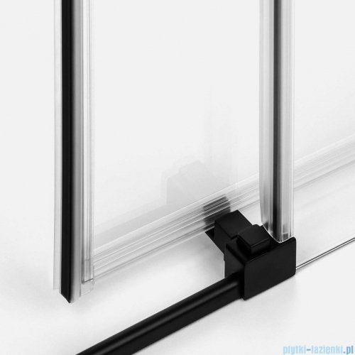 New Trendy Prime Black drzwi wnękowe pojedyncze 100x200 cm prawa przejrzyste D-0317A