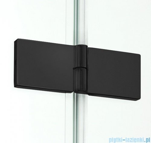 New Trendy New Renoma Black drzwi wnękowe 100x195 cm przejrzyste prawe D-0198A