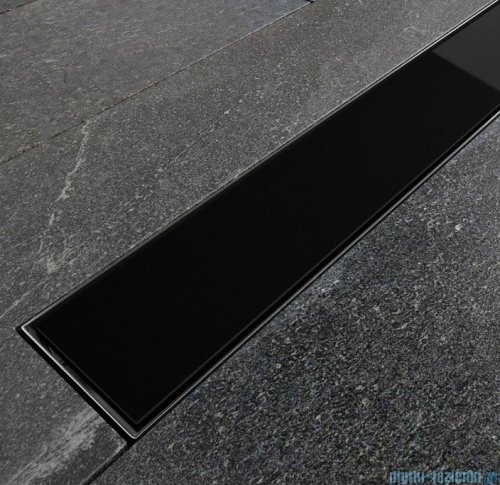 Besco Virgo Black czarny odpływ liniowy 60x6cm OL-60-VBL