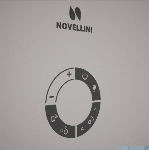 Novellini Skill 2A kabina masażowo- parowa lewa jasno szara 120x90 SKIA299SM5-1AN1