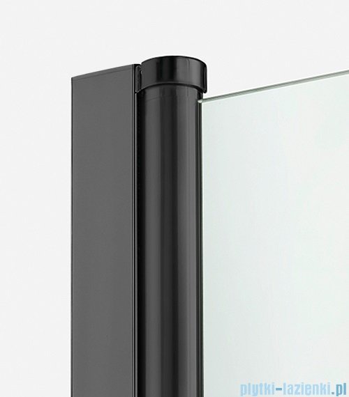 New Trendy New Soleo Black drzwi wnękowe bifold 70x195 cm przejrzyste lewe D-0219A