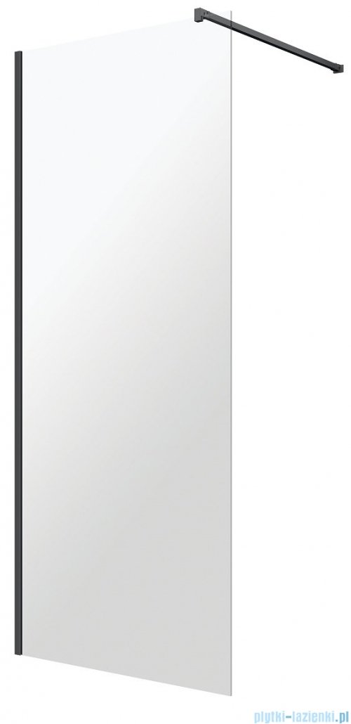 Omnires Marina Kabina prysznicowa typu walk-in 100x200 cm przejrzyste profil czarny DNR10XBLTR