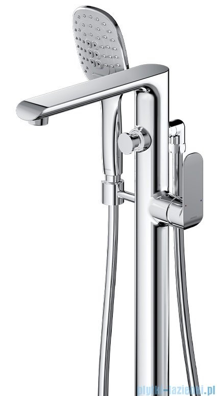Omnires Sacramento bateria wannowa wolnostojąca chrom SC2333XCR