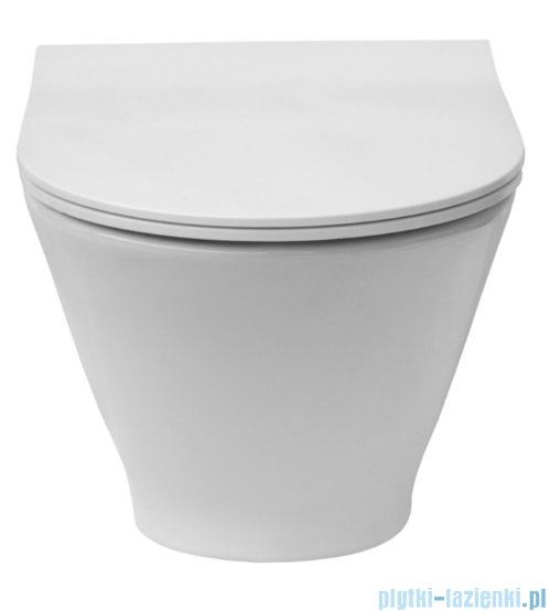 Roca Gap Round miska WC wisząca Rimless biała A3460NB000