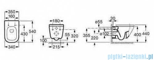 Grohe Zestaw stelaż Rapid Sl Fresh 5w1 Cosmopolitan+miska wisząca Roca Gap+deska wolnoopadająca 38827/A346477000/A80148200U