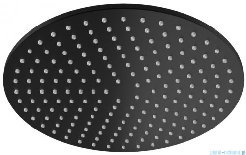 Kohlman Experience Black zestaw prysznicowy z deszczownicą 25 cm czarny mat QW220EBR25